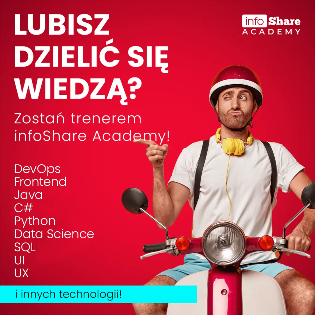 Zostań trenerem w infoShare Academy!