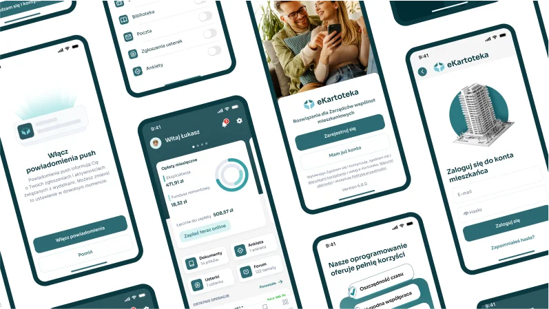 Komponenty design systemu wykorzystane w projekcie