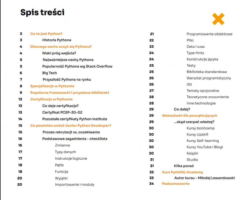 Pobierz poradnik PythON: Academy z checklistą wiedzy Junior Python Developera