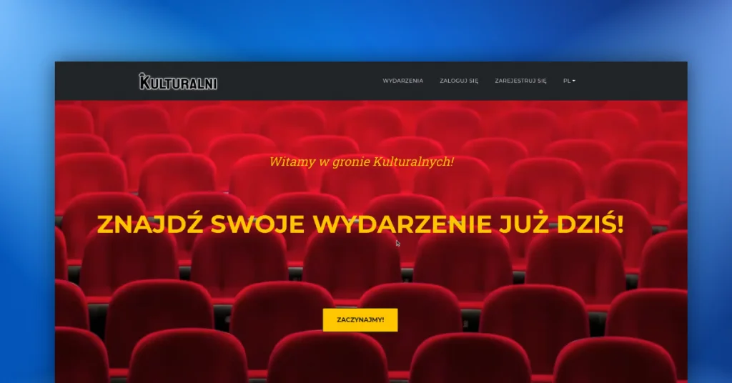 Zobacz projekt zaliczeniowy Kulturalni tworzony na kursie Java ze Springiem